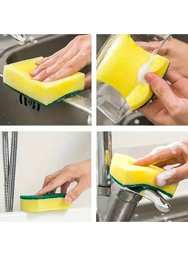Premium Scratch Resistant Kitchen Sponges 10pcs Multi Purpose Dishwashing Pads - Image 4